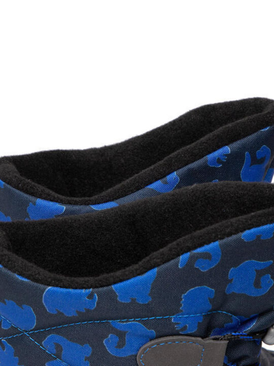 Kinder-Schneestiefel mit Schnürsenkeln Marineblau
