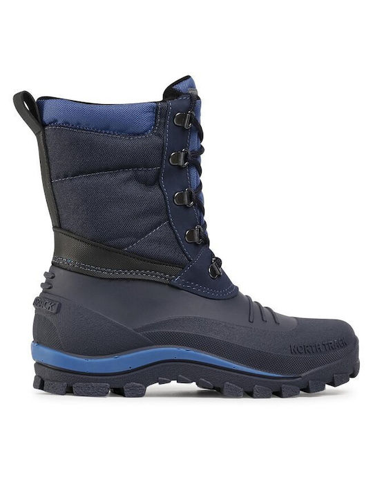 Kinder-Schneestiefel mit Schnürsenkeln Marineblau