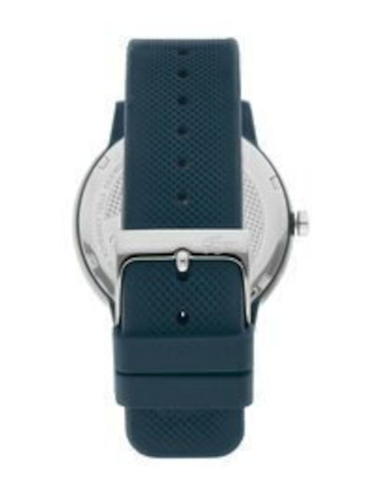 Lacoste Herrenuhr 28mm Batterie mit Blau Kautschukarmband