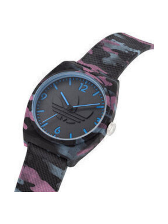 adidas Street Project Two Men's Watch 38mm Chronograph Battery with Black Rubber Strap