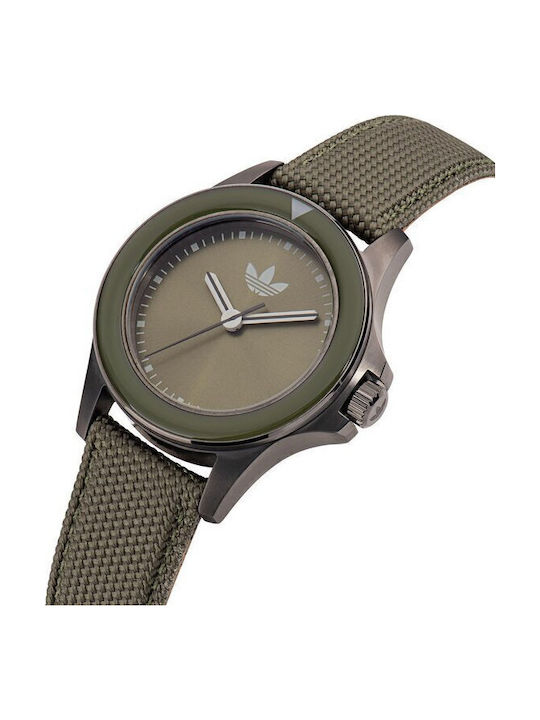 adidas Expression One Herrenuhr 44mm Batterie mit Gray Stoffarmband