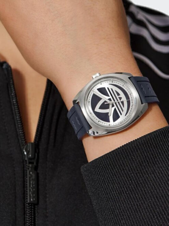 Edition One Men's Watch 39mm Battery with Silver Leather Strap
