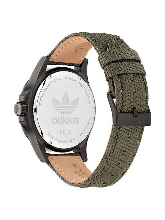adidas Expression One Herrenuhr 44mm Batterie mit Gray Stoffarmband