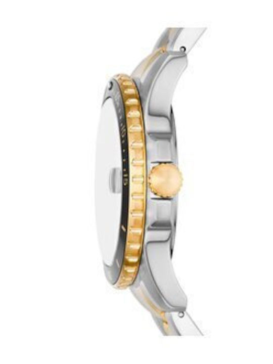 Fossil Ρολόι Μπαταρίας με Μεταλλικό Μπρασελέ Fossil Ρολόι Μπαταρίας με Μεταλλικό Μπρασελέ