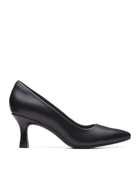 Leather Black Heels Kataleyna