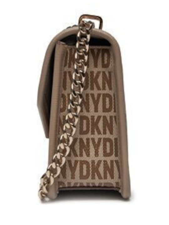 DKNY Elissa Sm Flap Damen Tasche Crossbody Braun