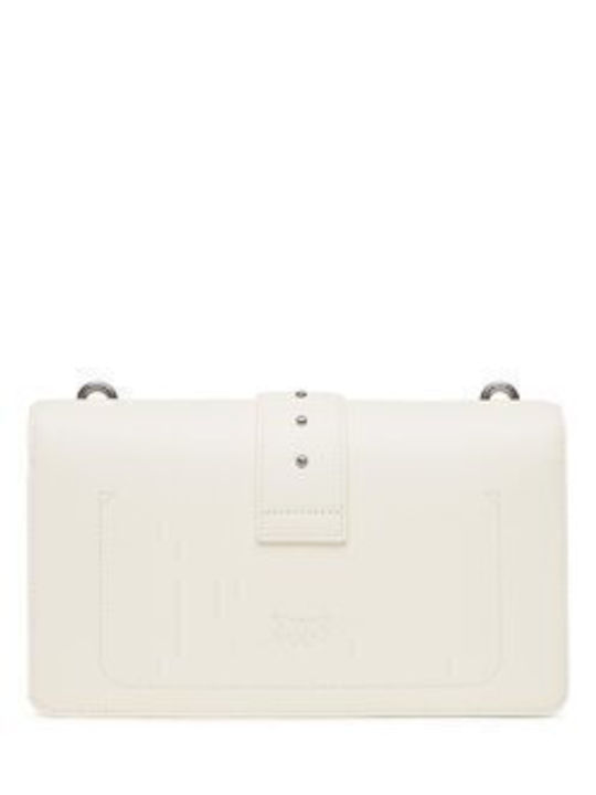 Love One Classic Stoff Damen Schultertasche Weiße