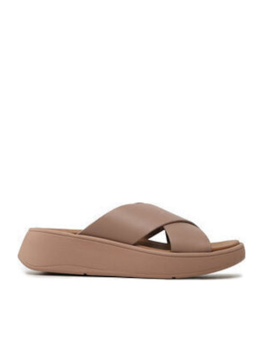 Damenplattformen Beige