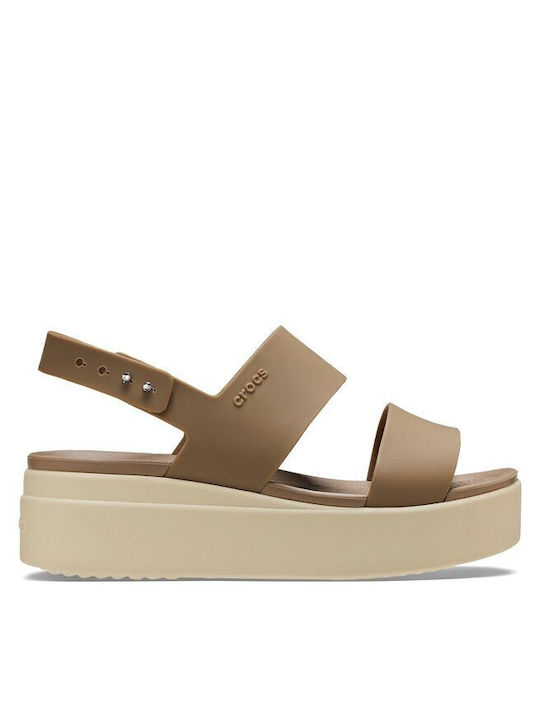 Brooklyn Low Wedge Damenplattformen Khaki 206453-2YI