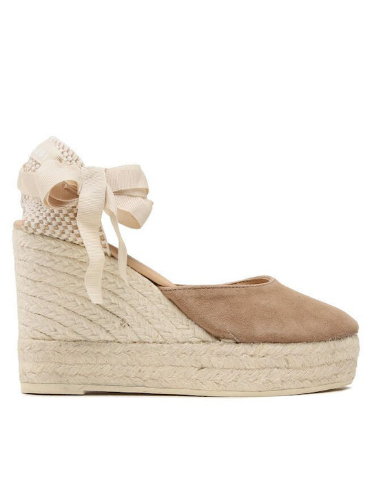 Manebi Women's Platform Espadrilles Brown