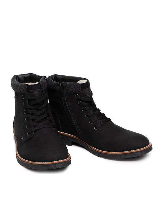 Leather Black Men's Boots