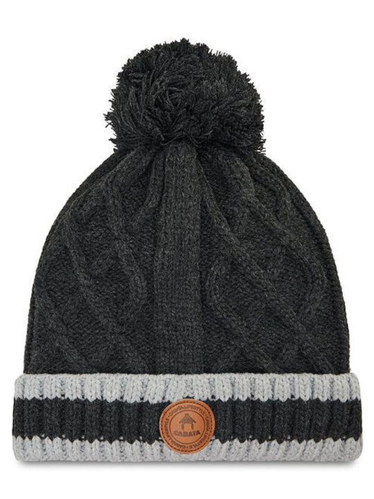 Cabaia Knitted Beanie Cap Black