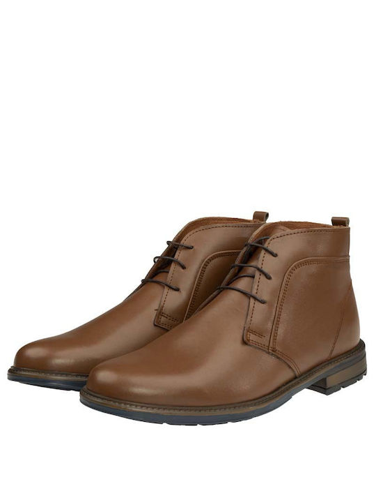 Fentini Men's Leather Boots Tabac Brown