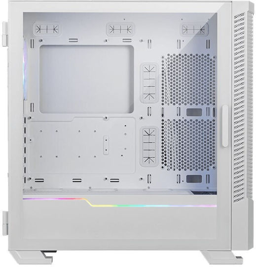 MSI MPG Velox 100R Gaming Middle Tower Carcasă Calculator cu Fereastră Laterală Alb