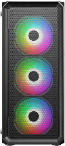 Supercase 19a Series Hermes Gaming Midi Tower Κουτί Υπολογιστή με Πλαϊνό Παράθυρο και RGB Φωτισμό Μαύρο