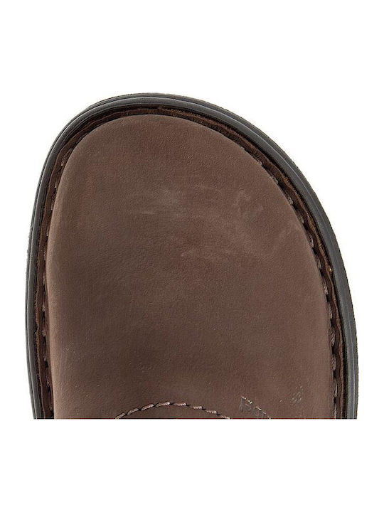 Зимни мъжки чехли Brown 10663