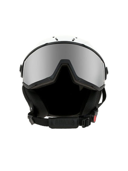 Uvex Instinct Visor Ανδρικό Κράνος για Σκι & Snowboard σε Λευκό Χρώμα
