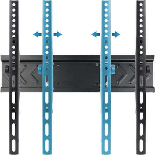 Esperanza ERW004 Βάση Τηλεόρασης Τοίχου έως 70" και 55kg Μαύρο