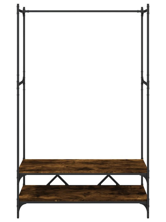 vidaXL Κρεμάστρα Δαπέδου από Ξύλο Καφέ 100x45x162.5cm