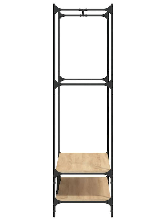 vidaXL Floor Garment Rack made of Wood Brown 100x45x162.5cm