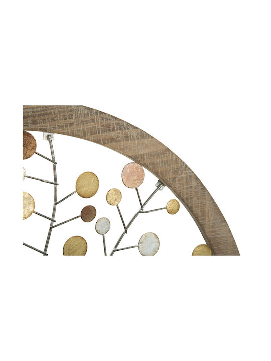 Mauro F Wall Decor Gold Made of Metal 59x1.8x59cm