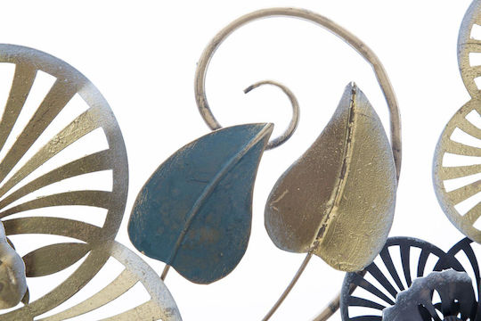 Mauro F Multicolour Wall Decor Made of Metallic 118x4x58cm