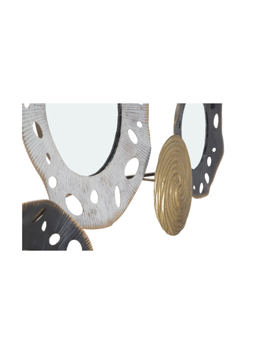Mauro F Wall Mirror with Metallic Frame 91x54.5cm