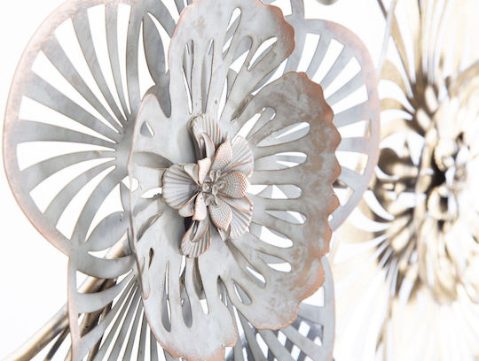 Mauro F Multicolour Wall Decor Made of Metallic 118x4x58cm