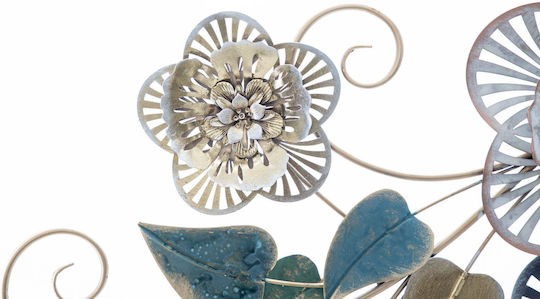 Mauro F Multicolour Wall Decor Made of Metallic 118x4x58cm