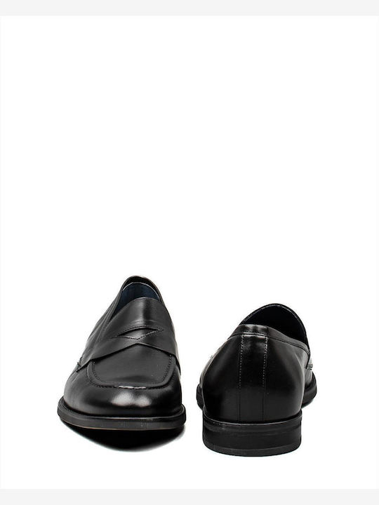 Δερμάτινα Ανδρικά Loafers σε Μαύρο Χρώμα