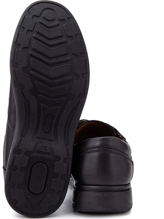 Leder Herren Mokassins in Schwarz Farbe