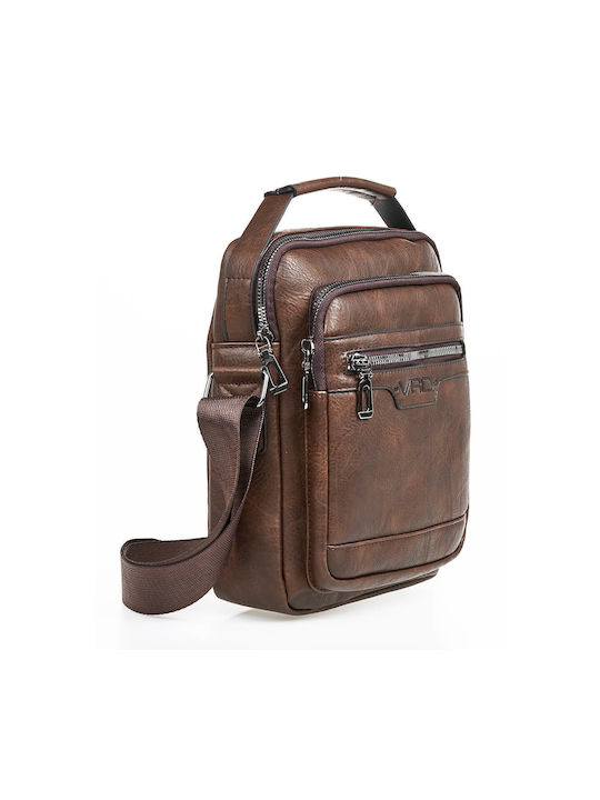 Verde Men's Bag Shoulder / Crossbody Brown