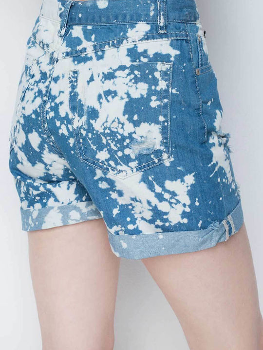 Glamorous Women's High-waisted Shorts Bleached