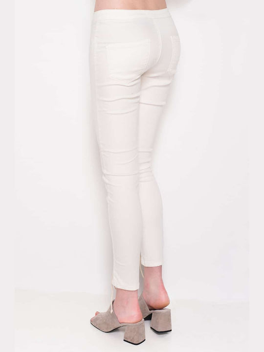 Glamorous Women's Cotton Trousers White