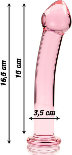 Ibiza Γυάλινο Dildo Ροζ 16.5cm