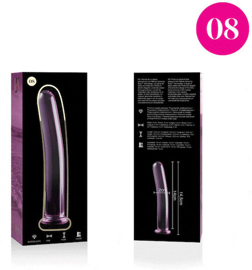 Ibiza Γυάλινο Dildo Ροζ 14.5cm
