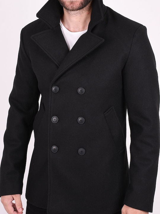 Enos Men's Half Coat Black