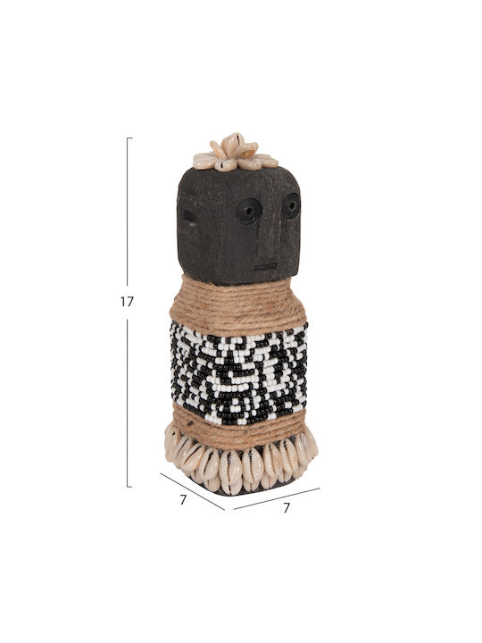 HomeMarkt Figurină Decorativă Statuetă Din Piatră Sumba 7x7x17cm