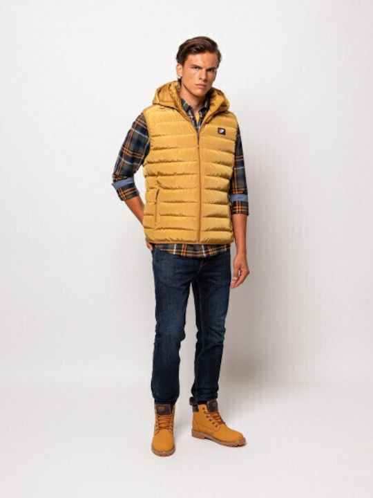 Ärmellos Jacke Puffer Gelb