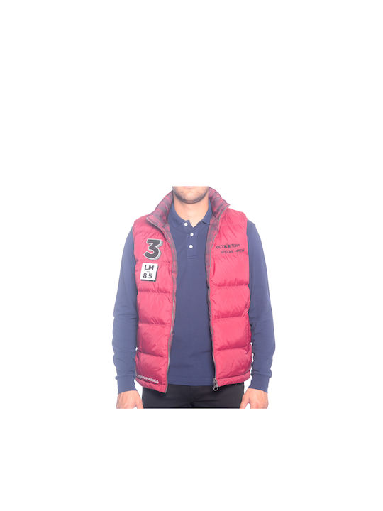 Ärmellos Jacke Burgundisch