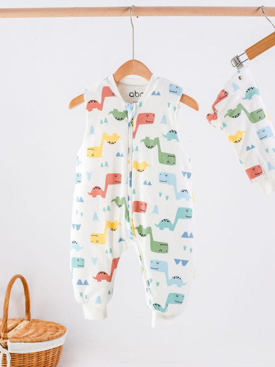 abo Winter Sleeping Bag with Feet Classic 2.5 Tog White with Detachable Sleeves