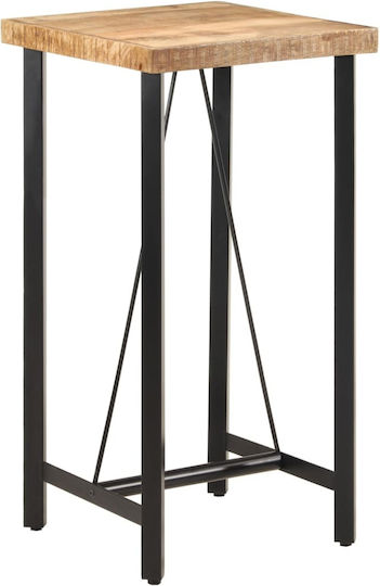 Square Bar Solid Mango Wood 55x55x107cm