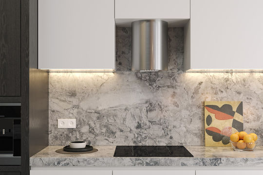 Elba Mini WPB 431 Островен аспиратор 31см Сив