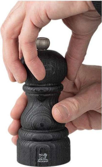 Peugeot Paris Set Manual Râșnițe Condimente din Lemn în Culoare Negru 12cm 1buc