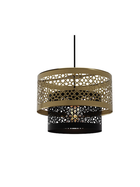 Alphab2b Pendant Light Bronze with Socket E27 26x60cm