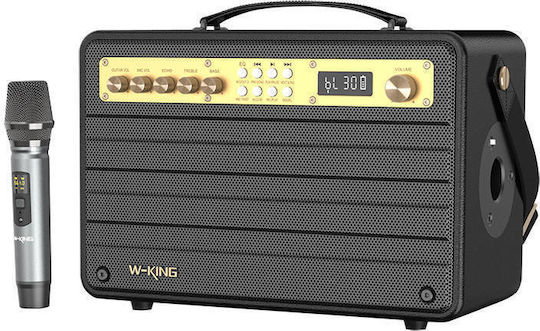 W-King Ηχείο Karaoke με Ασύρματο Μικρόφωνο Μαύρο