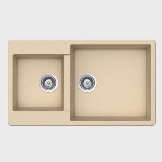 Schock Element 31290 Drop-In Spüle aus Verbundgranulat B86xT50cm Gray
