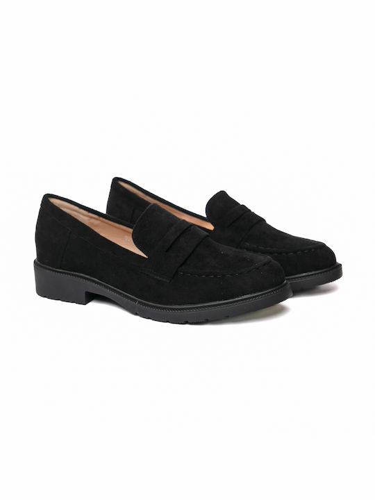 Malesa Women's Moccasins in Black Color