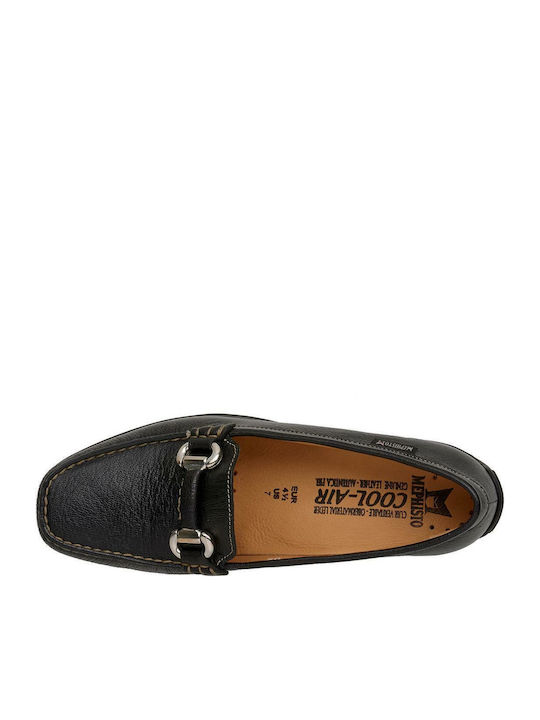 Δερμάτινα Γυναικεία Loafers σε Μαύρο Χρώμα