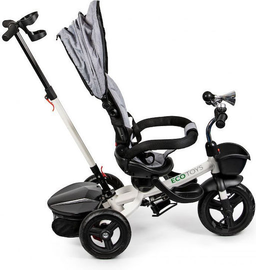Ecotoys Foldable and Convertible Kids Tricycle for 1-5 Years Gray